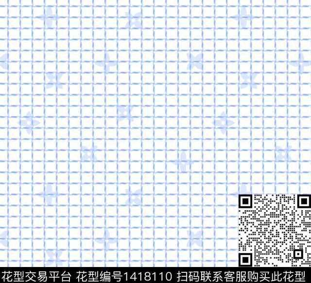 2021-01-26-1.jpg - 1418110 - 几何 商务 小碎花 - 传统印花花型 － 男装花型设计 － 瓦栏