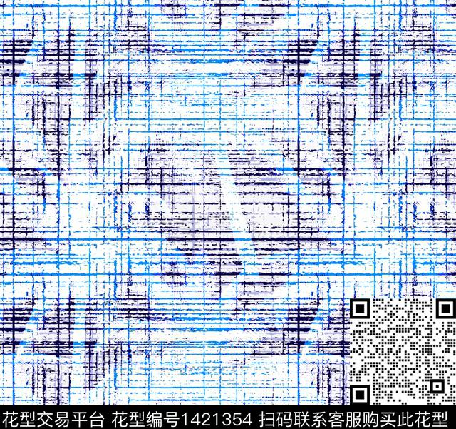 A-71.jpg - 1421354 - 涂鸦 几何 民族风 - 数码印花花型 － 女装花型设计 － 瓦栏