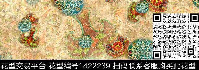 S037.jpg - 1422239 - 文艺 民族风 中国 - 数码印花花型 － 女装花型设计 － 瓦栏