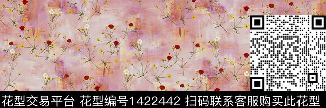 S060.jpg - 1422442 - 连衣裙 棉麻 小碎花 - 数码印花花型 － 女装花型设计 － 瓦栏