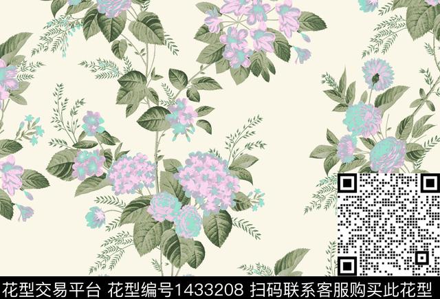 58.jpg - 1433208 - 数码花型 女装定位花 花卉 - 数码印花花型 － 女装花型设计 － 瓦栏