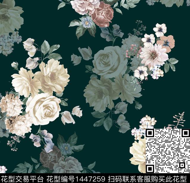 2021-8-23女3.jpg - 1447259 - 几何 数码花型 扎染花型 - 数码印花花型 － 女装花型设计 － 瓦栏