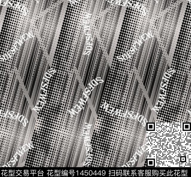 未标题-10.jpg - 1450449 - 几何 数码花型 扎染花型 - 数码印花花型 － 男装花型设计 － 瓦栏