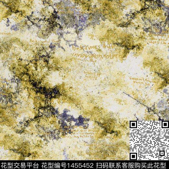 R2110144A.jpg - 1455452 - 肌理 字母 扎染花型 - 数码印花花型 － 男装花型设计 － 瓦栏