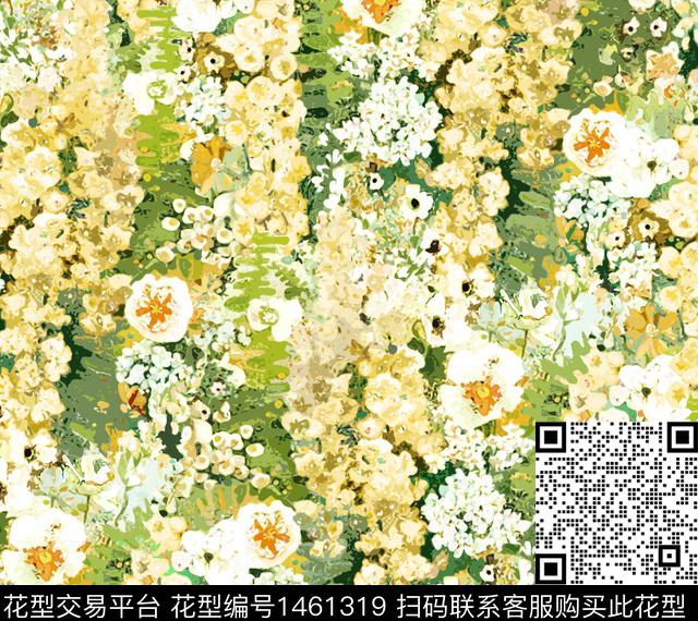 R2111132A.jpg - 1461319 - 玫瑰花 牡丹 手绘花卉 - 数码印花花型 － 女装花型设计 － 瓦栏