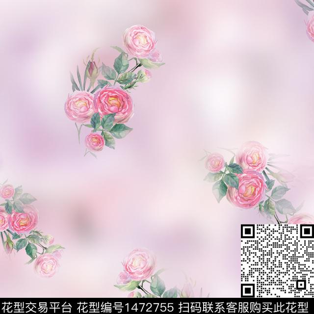 BSMYSJ0617.jpg - 1472755 - 绿植树叶 数码花型 花卉 - 数码印花花型 － 女装花型设计 － 瓦栏