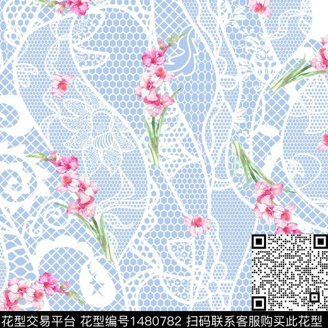 WC02257.jpg - 1480782 - 绿植树叶 水彩 大牌风 - 数码印花花型 － 女装花型设计 － 瓦栏