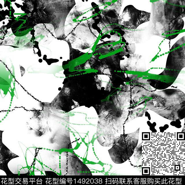 20211123-3.jpg - 1492038 - 几何 抽象男装 大牌风 - 数码印花花型 － 男装花型设计 － 瓦栏