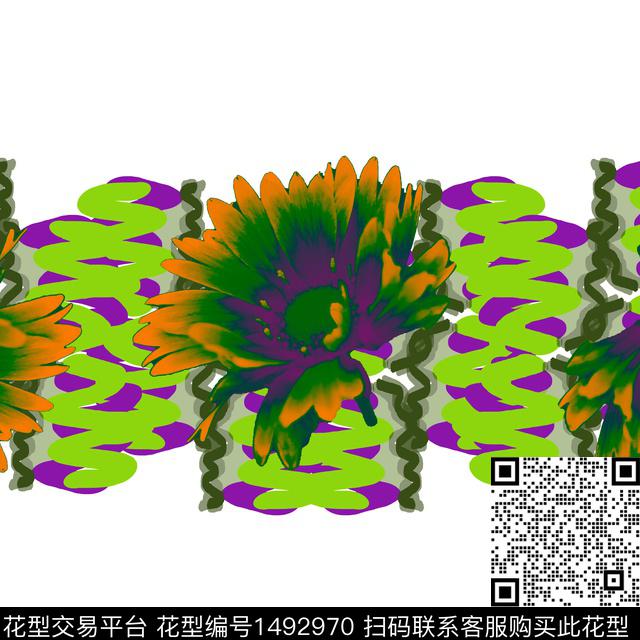 098.jpg - 1492970 - 花卉 抽象 混合拼接 - 数码印花花型 － 女装花型设计 － 瓦栏