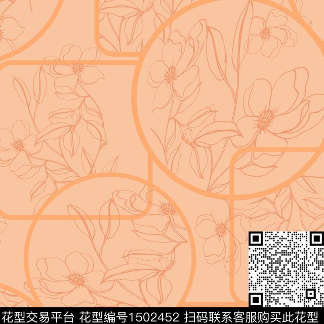 37.jpg - 1502452 - 格子 几何 花卉 - 数码印花花型 － 女装花型设计 － 瓦栏