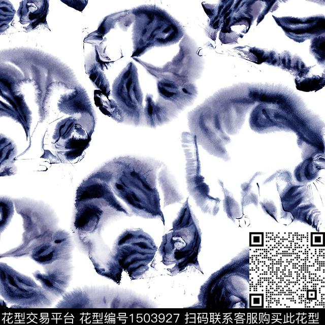 R2207035A.jpg - 1503927 - 趣味 猫 搞怪 - 数码印花花型 － 女装花型设计 － 瓦栏