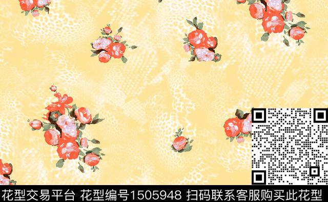 9FAD980B-E18E-46CD-942A-4D5DC3EA0706.jpeg - 1505948 - 豹纹 花卉 大牌风 - 数码印花花型 － 女装花型设计 － 瓦栏