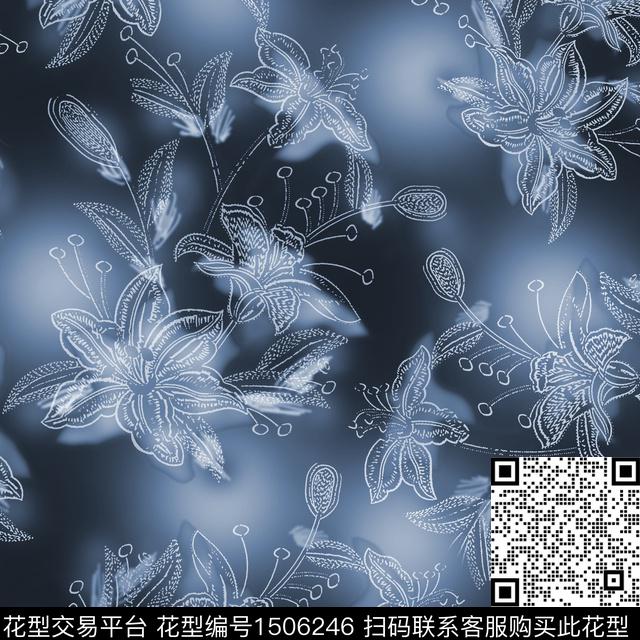 68.jpg - 1506246 - 水彩 花卉 手绘 - 数码印花花型 － 女装花型设计 － 瓦栏