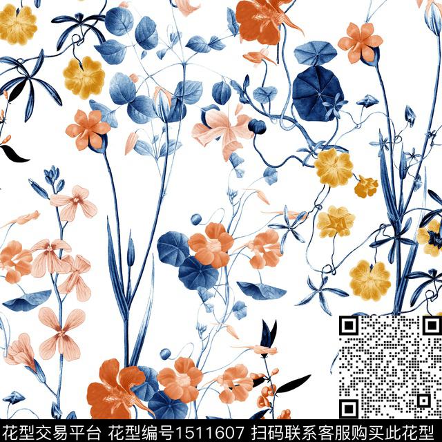 R2103079A.jpg - 1511607 - 蔷薇花 复古 poppy - 数码印花花型 － 女装花型设计 － 瓦栏