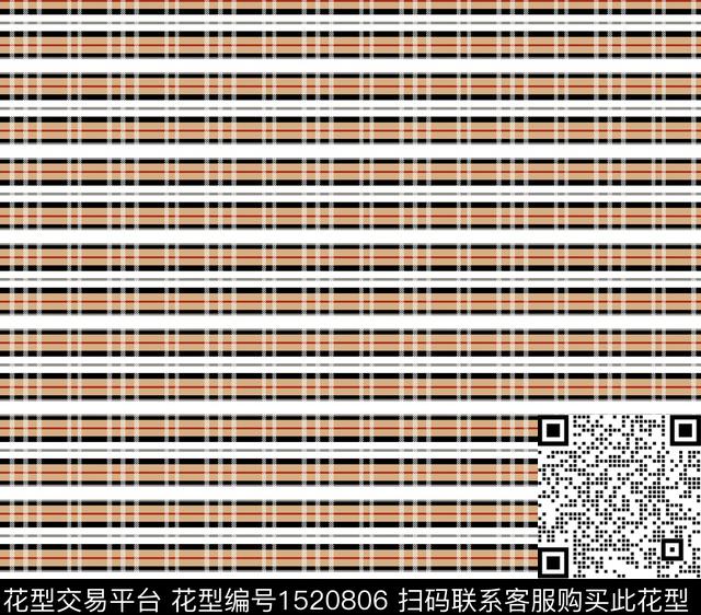 2021-05-13-1.jpg - 1520806 - 几何 格子 大牌风 - 传统印花花型 － 女装花型设计 － 瓦栏