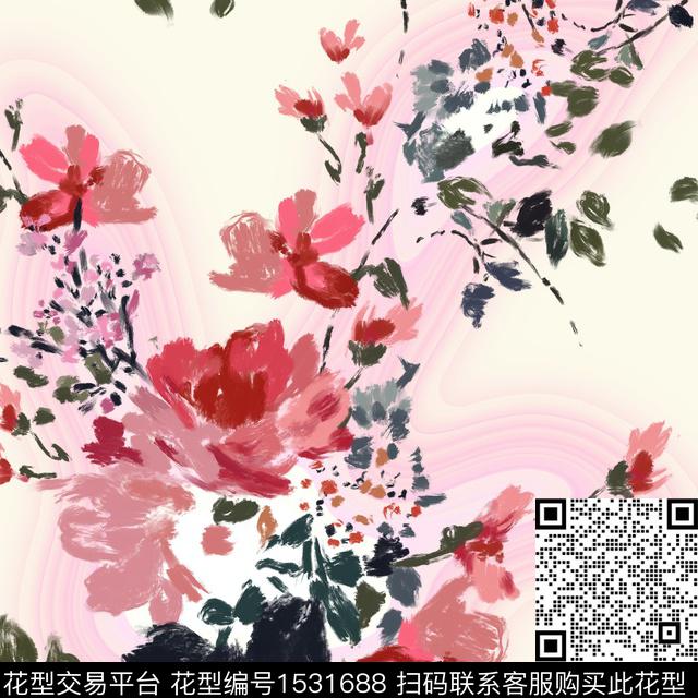 3-14-3.jpg - 1531688 - 花卉 水墨 底纹 - 数码印花花型 － 女装花型设计 － 瓦栏