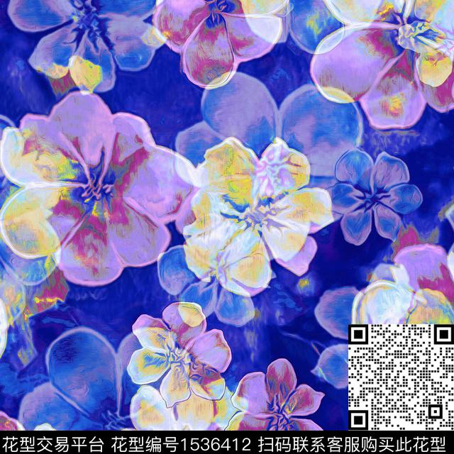 ZZ271 pattern vdugfvv.jpg - 1536412 - 肌理 花卉 floral - 数码印花花型 － 女装花型设计 － 瓦栏