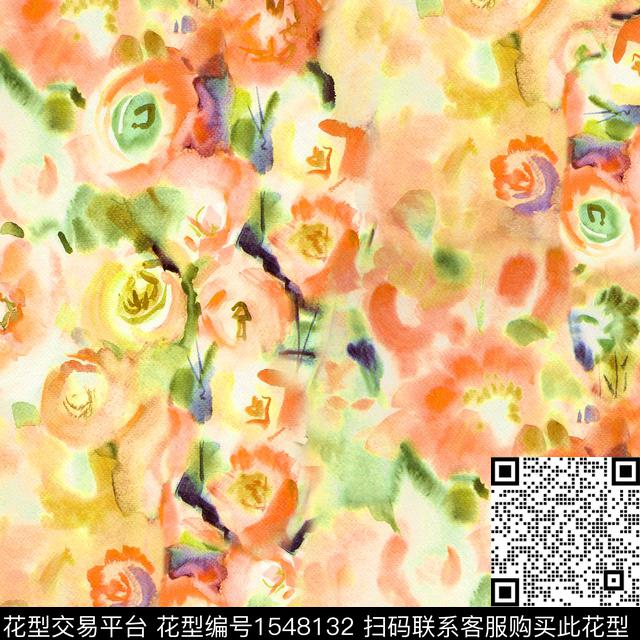 R2307042A.jpg - 1548132 - 水彩 油画花型 玫瑰花 - 数码印花花型 － 女装花型设计 － 瓦栏