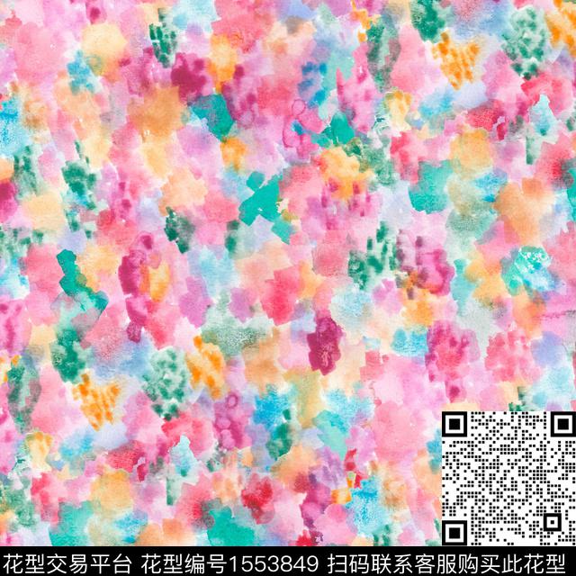 R2308039.jpg - 1553849 - 抽象花卉 水彩 肌理 - 数码印花花型 － 女装花型设计 － 瓦栏