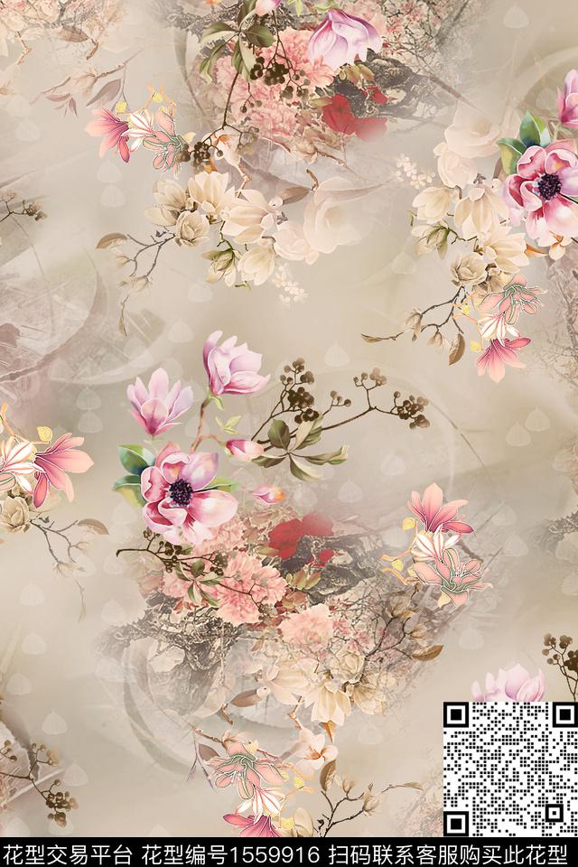 HDY-TOP Design WS_00041.jpg - 1559916 - 底纹 影花 花卉 - 数码印花花型 － 女装花型设计 － 瓦栏