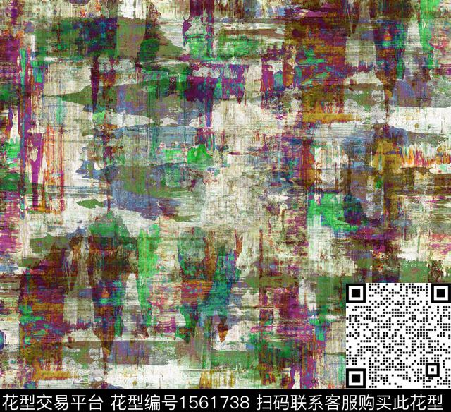 AM16T191 pattern cross.jpg - 1561738 - 抽象 肌理 墙纸 - 数码印花花型 － 女装花型设计 － 瓦栏