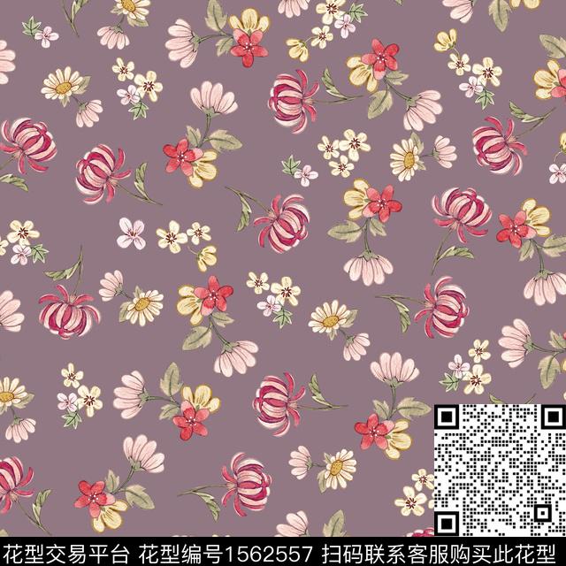 d0714A.jpg - 1562557 - 满版散花 小碎花 花卉 - 数码印花花型 － 女装花型设计 － 瓦栏