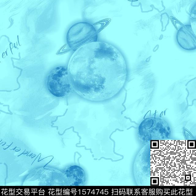 10 拷贝.jpg - 1574745 - 星球 趣味 星空 - 数码印花花型 － 童装花型设计 － 瓦栏