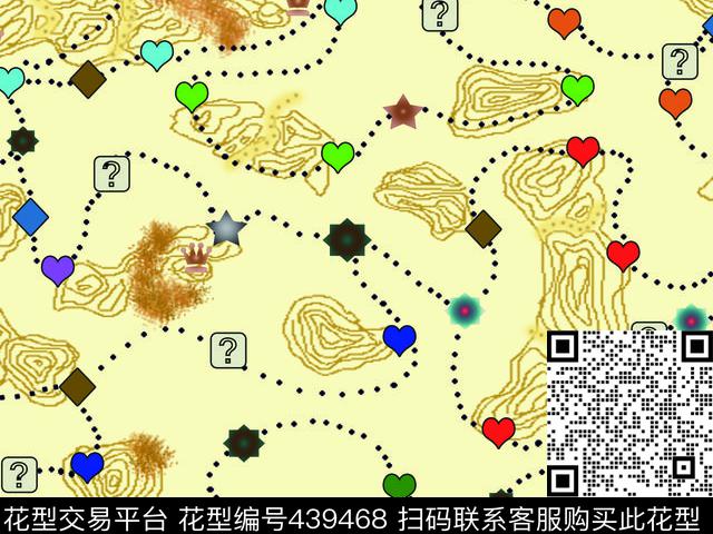 韩式童装时尚趣味地图 - 439468 - 趣味地图 童装 婴童 - 数码印花花型 － 女装花型设计 － 瓦栏