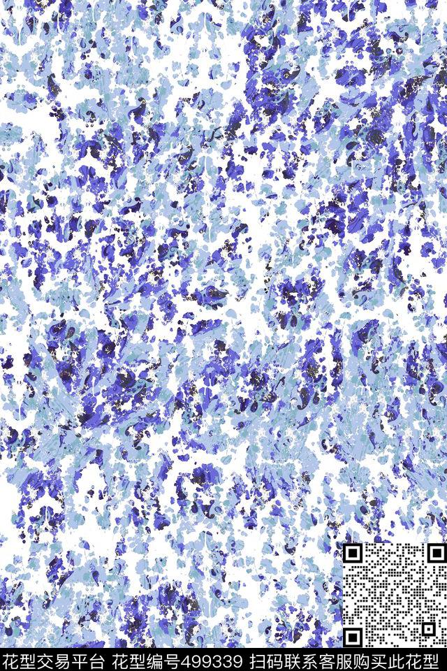 抽象肌理纹理 - 499339 - 抽象 肌理 流行时尚 - 传统印花花型 － 女装花型设计 － 瓦栏