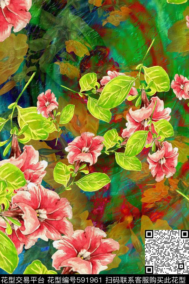 1_01053.jpg - 591961 - 波西米亚 趣味 植物风景 - 数码印花花型 － 其他花型设计 － 瓦栏