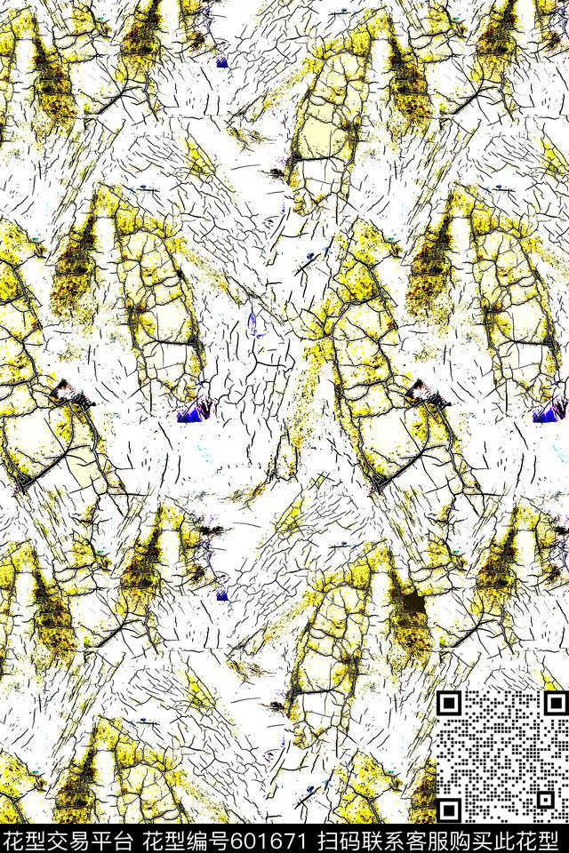 肌理女装 - 601671 - 时尚 肌理 满版。衬衫。 - 印花花型 － 女装花型设计 － 瓦栏
