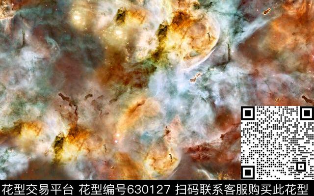 JY-150116.tif - 630127 - 星空 梦幻 抽象 - 数码印花花型 － 女装花型设计 － 瓦栏