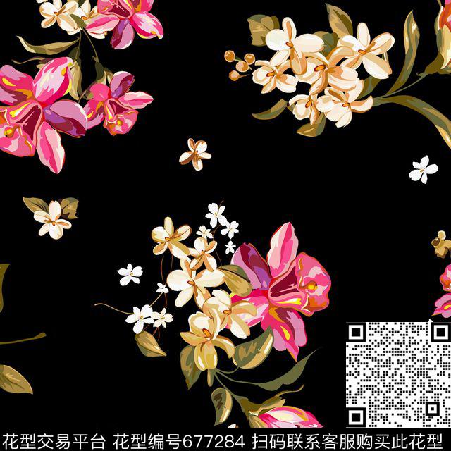 1618.jpg - 677284 - 时尚 花朵 花卉 - 传统印花花型 － 女装花型设计 － 瓦栏