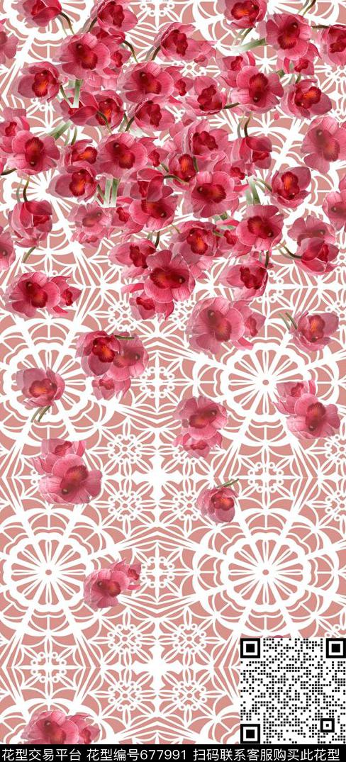 3d花.jpg - 677991 - 小碎花 花卉 花朵 - 数码印花花型 － 女装花型设计 － 瓦栏