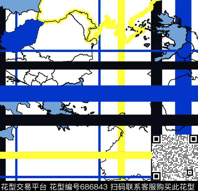 DST-T0211一比一图.jpg - 686843 - 时尚创意图案 大牌时尚图案 2016新款图案 - 传统印花花型 － 女装花型设计 － 瓦栏