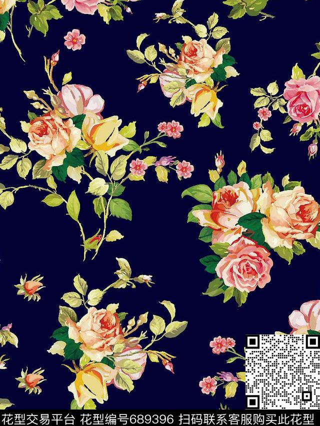 1641.jpg - 689396 - 花卉 多彩 花朵 - 数码印花花型 － 女装花型设计 － 瓦栏
