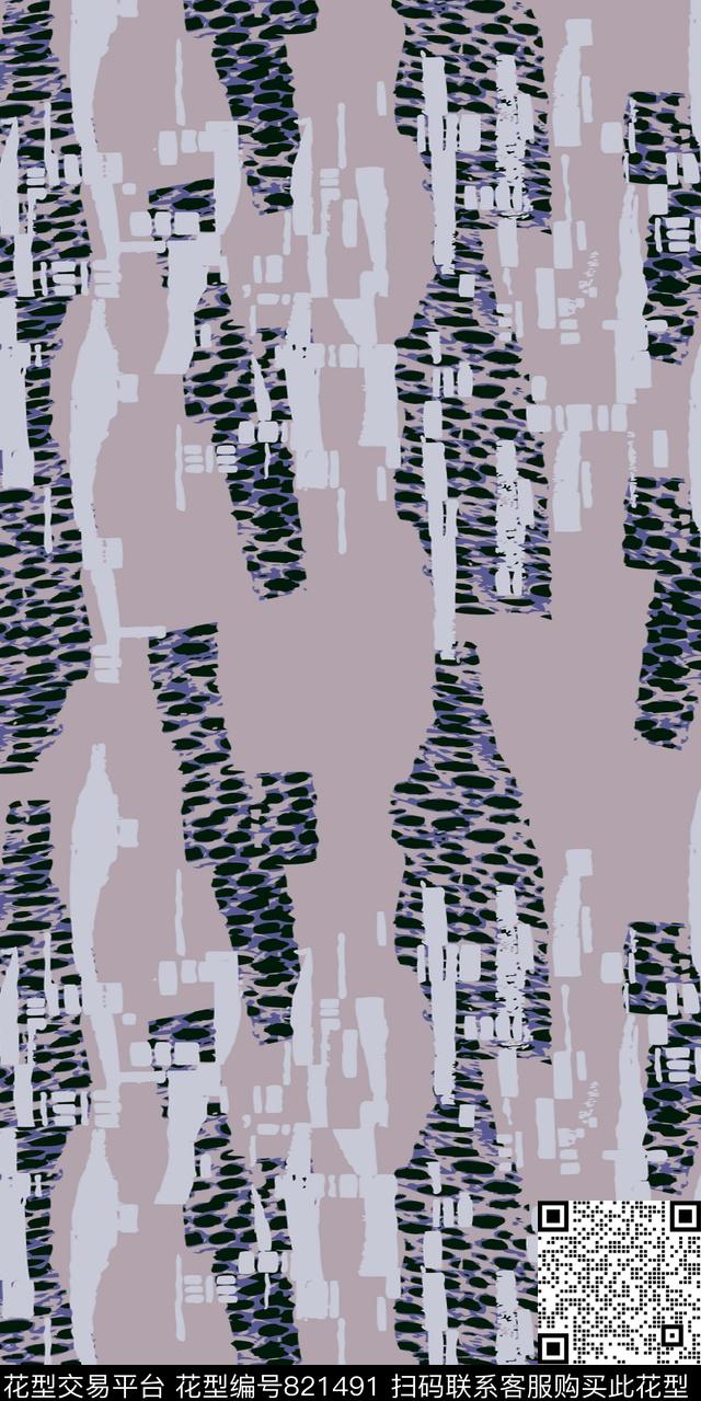 4032-1.jpg - 821491 - 豹纹 动物纹 条纹 - 传统印花花型 － 其他花型设计 － 瓦栏