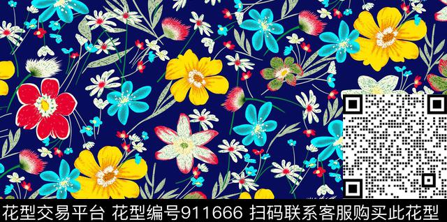 fddfe OK.jpg - 911666 - 定位花 民族风 抽象 - 数码印花花型 － 女装花型设计 － 瓦栏