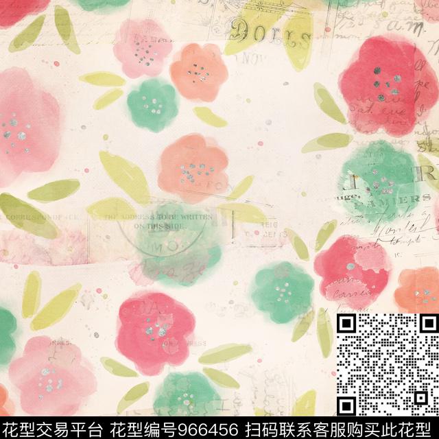 ZX0002.jpg - 966456 - 珊瑚 可可咖啡 - 数码印花花型 － 女装花型设计 － 瓦栏